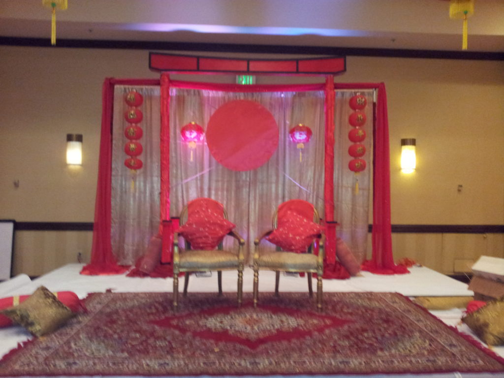 Custom Chinese Backdrop - All Seasons Party Linen Rental